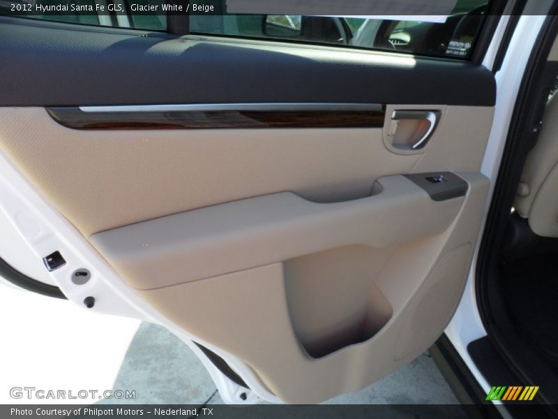 Glacier White / Beige 2012 Hyundai Santa Fe GLS