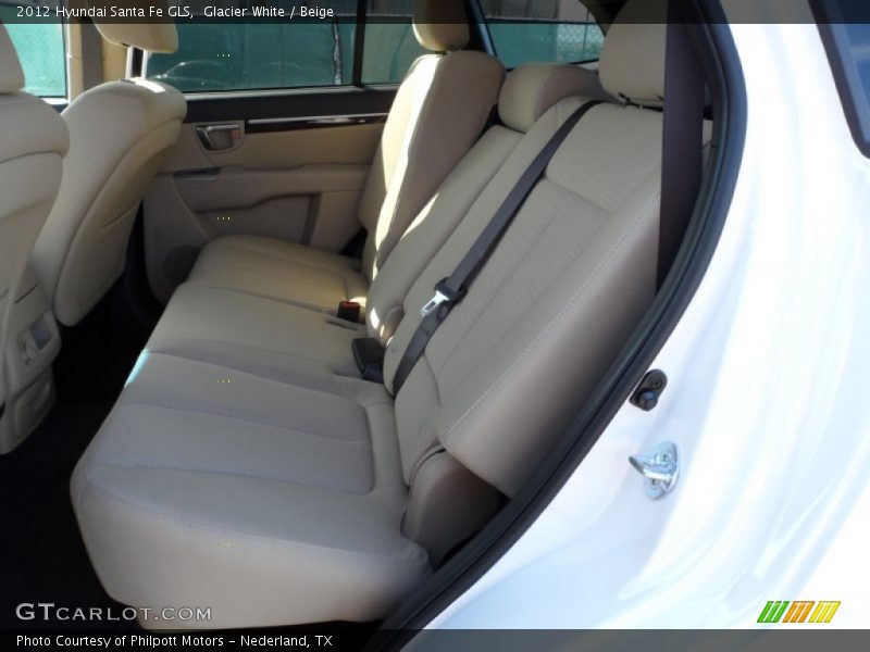 Glacier White / Beige 2012 Hyundai Santa Fe GLS