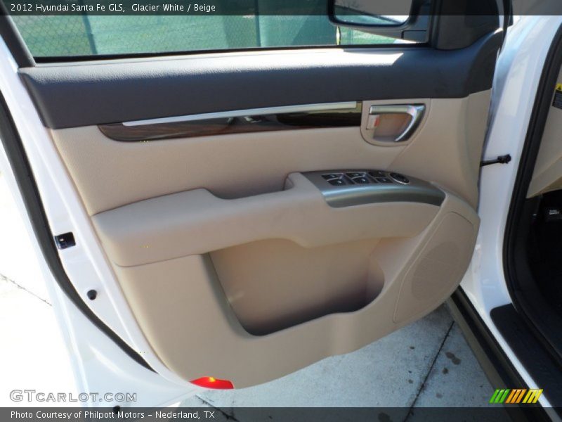 Glacier White / Beige 2012 Hyundai Santa Fe GLS