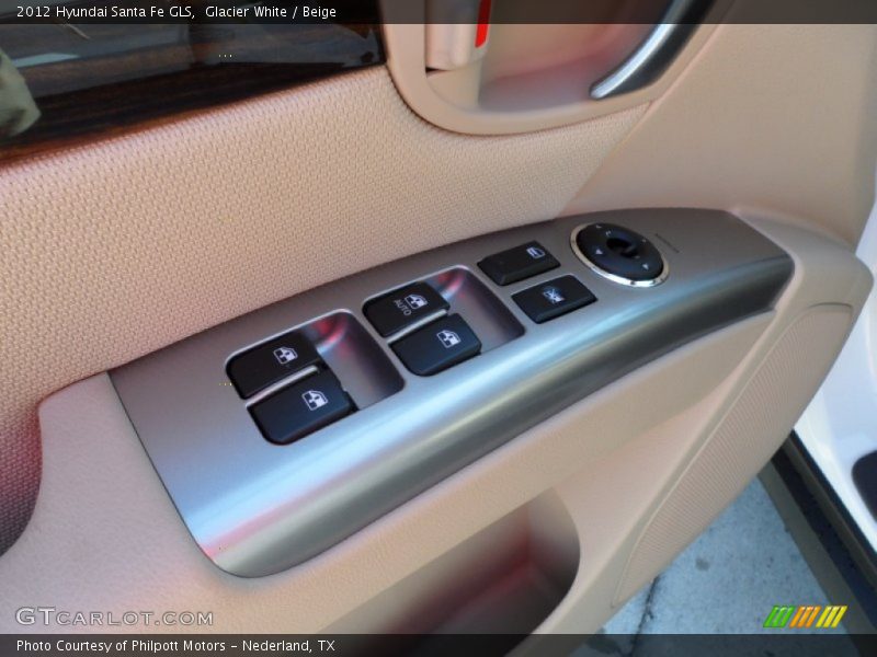 Glacier White / Beige 2012 Hyundai Santa Fe GLS
