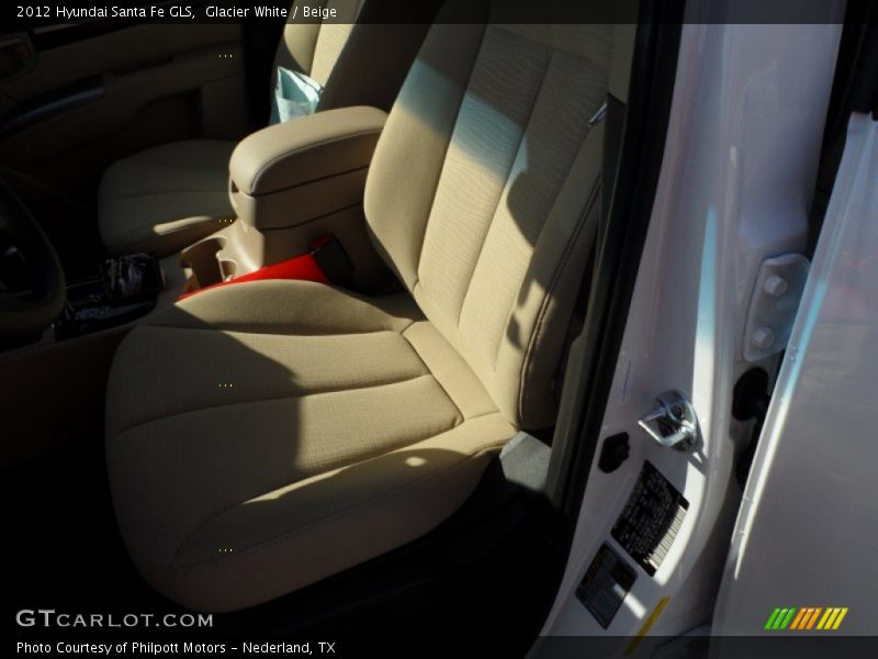 Glacier White / Beige 2012 Hyundai Santa Fe GLS