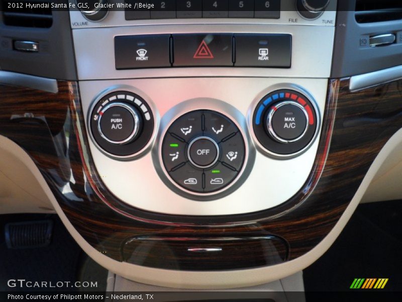 Glacier White / Beige 2012 Hyundai Santa Fe GLS