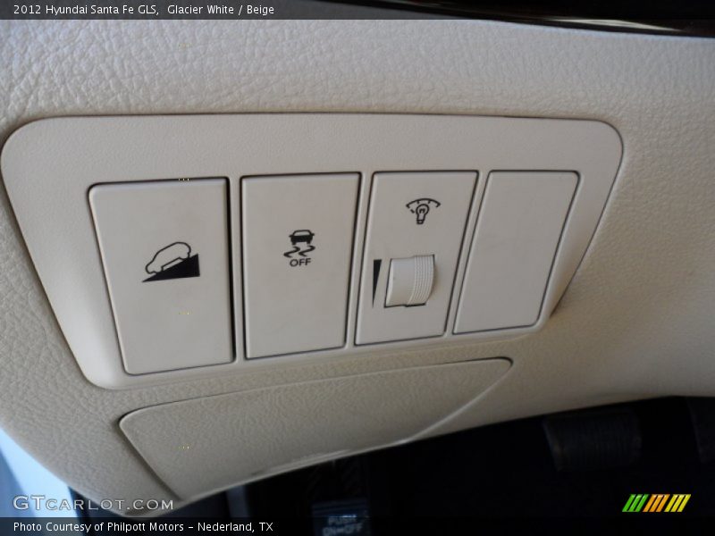 Glacier White / Beige 2012 Hyundai Santa Fe GLS