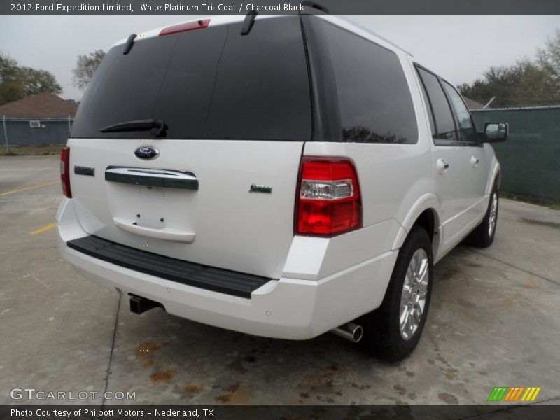 White Platinum Tri-Coat / Charcoal Black 2012 Ford Expedition Limited