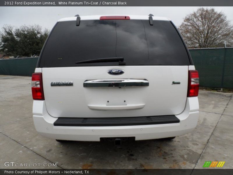 White Platinum Tri-Coat / Charcoal Black 2012 Ford Expedition Limited