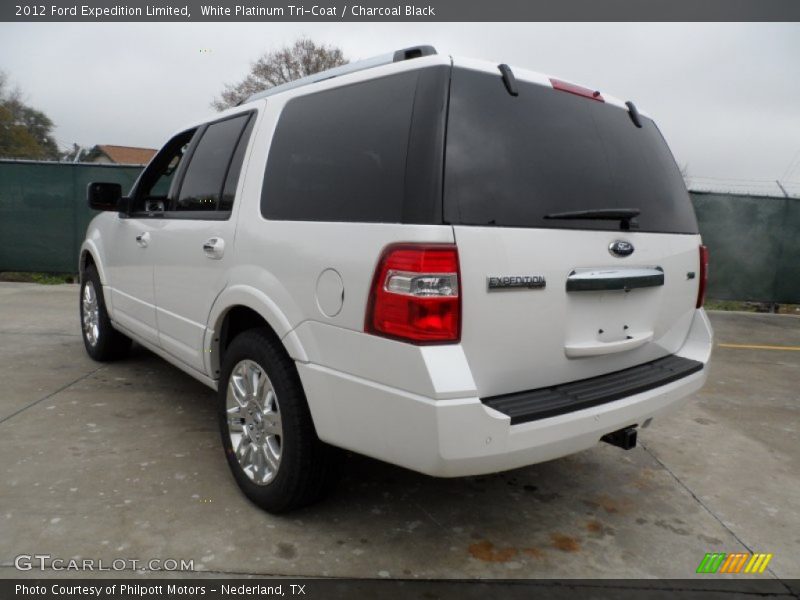 White Platinum Tri-Coat / Charcoal Black 2012 Ford Expedition Limited