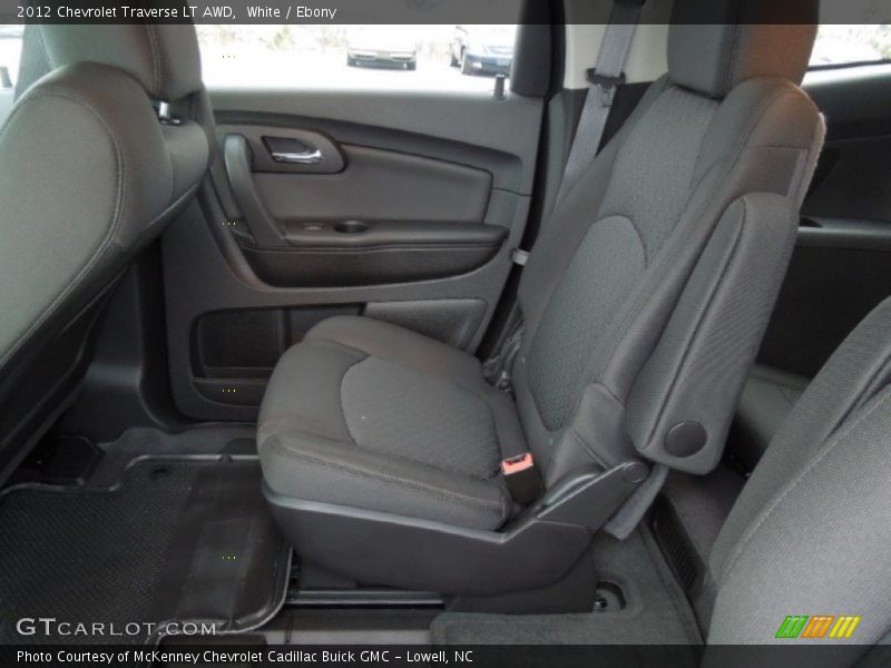 White / Ebony 2012 Chevrolet Traverse LT AWD