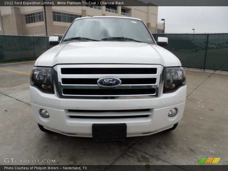 White Platinum Tri-Coat / Charcoal Black 2012 Ford Expedition Limited