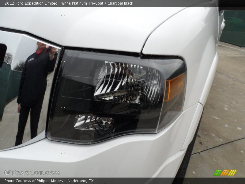 White Platinum Tri-Coat / Charcoal Black 2012 Ford Expedition Limited