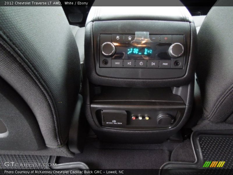 White / Ebony 2012 Chevrolet Traverse LT AWD