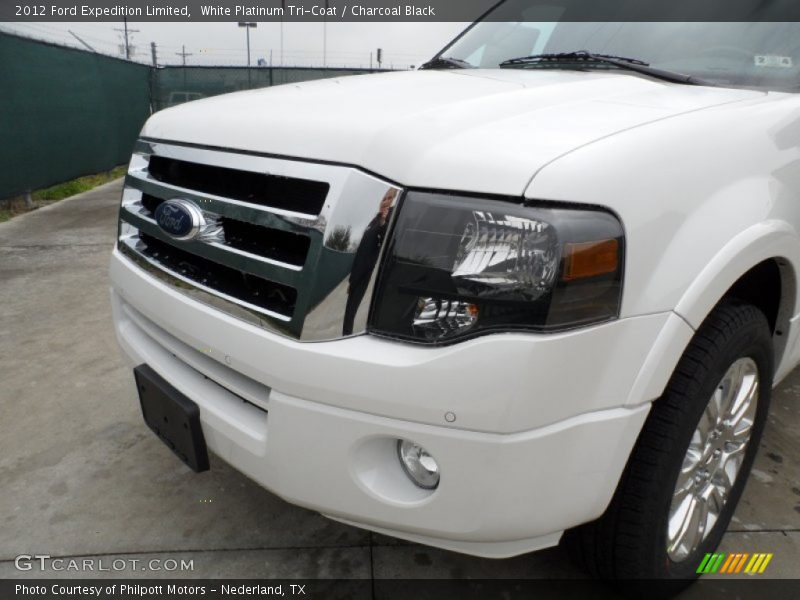 White Platinum Tri-Coat / Charcoal Black 2012 Ford Expedition Limited