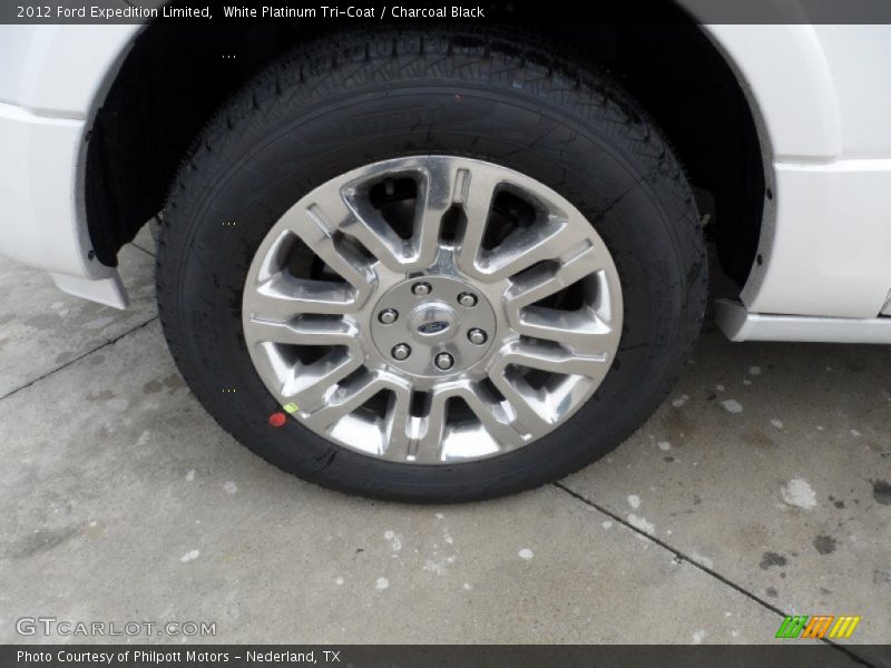 White Platinum Tri-Coat / Charcoal Black 2012 Ford Expedition Limited