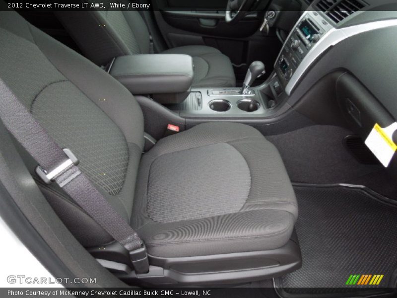 White / Ebony 2012 Chevrolet Traverse LT AWD