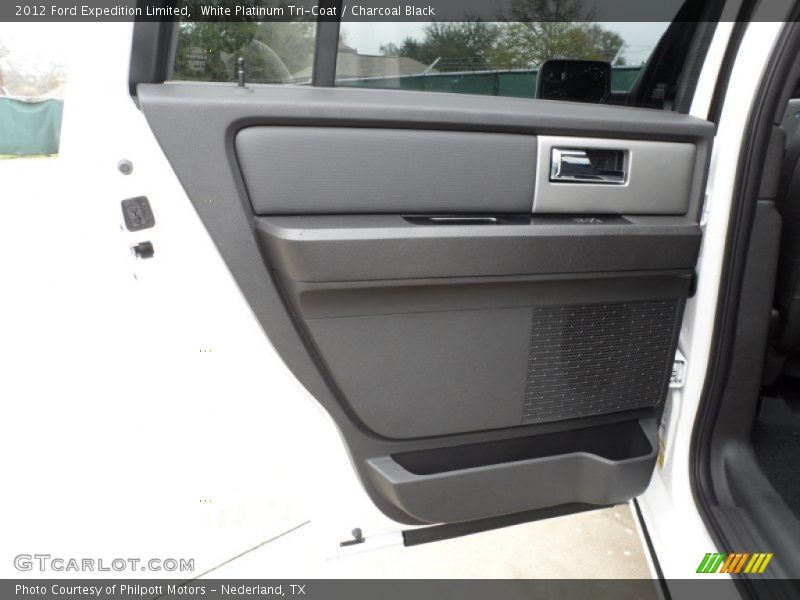 White Platinum Tri-Coat / Charcoal Black 2012 Ford Expedition Limited
