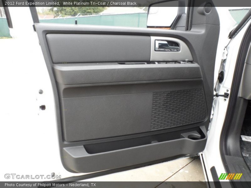 White Platinum Tri-Coat / Charcoal Black 2012 Ford Expedition Limited