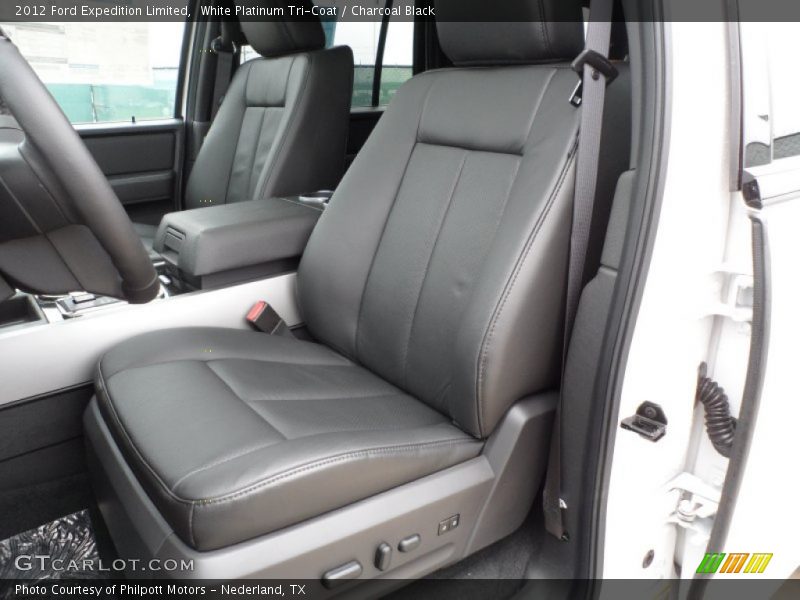 White Platinum Tri-Coat / Charcoal Black 2012 Ford Expedition Limited