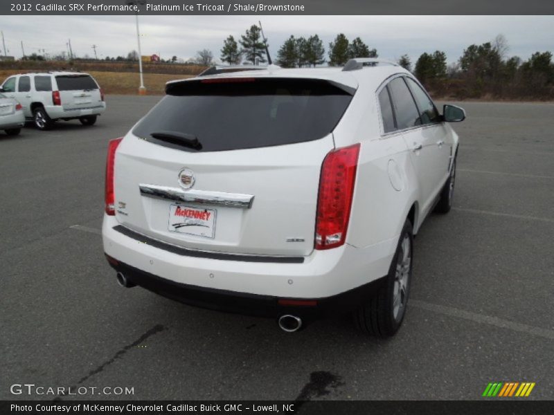 Platinum Ice Tricoat / Shale/Brownstone 2012 Cadillac SRX Performance