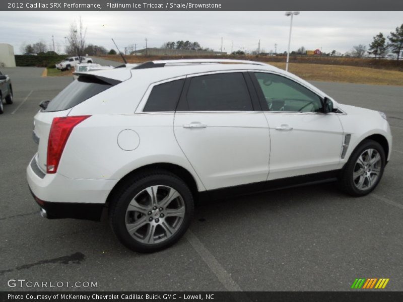 Platinum Ice Tricoat / Shale/Brownstone 2012 Cadillac SRX Performance