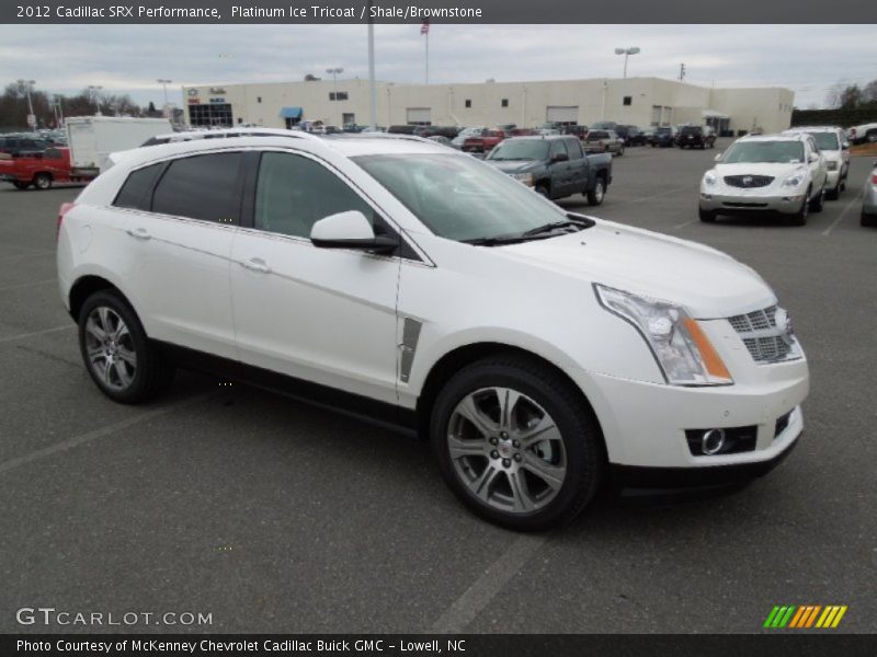 Platinum Ice Tricoat / Shale/Brownstone 2012 Cadillac SRX Performance