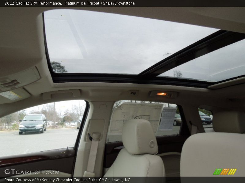 Platinum Ice Tricoat / Shale/Brownstone 2012 Cadillac SRX Performance