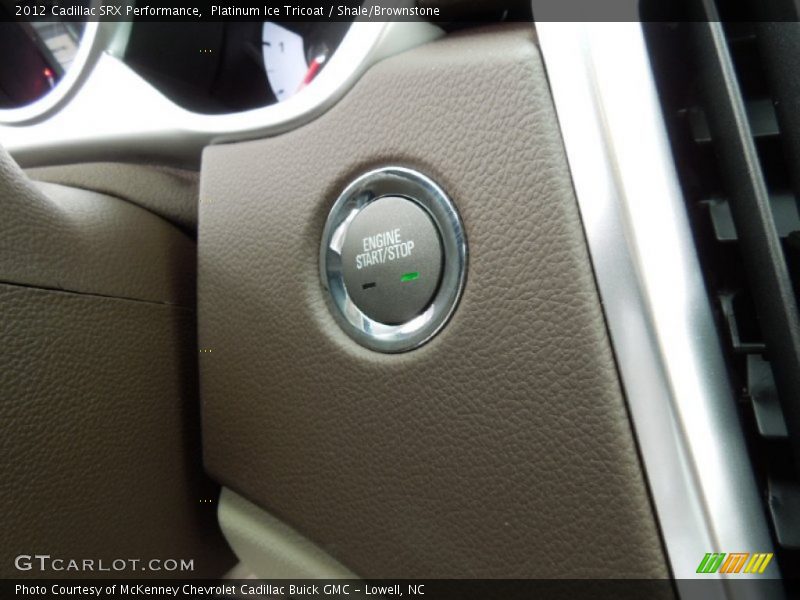 Platinum Ice Tricoat / Shale/Brownstone 2012 Cadillac SRX Performance