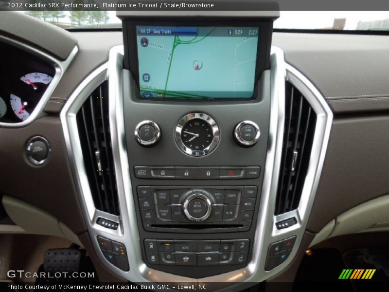 Platinum Ice Tricoat / Shale/Brownstone 2012 Cadillac SRX Performance