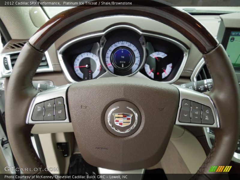 Platinum Ice Tricoat / Shale/Brownstone 2012 Cadillac SRX Performance