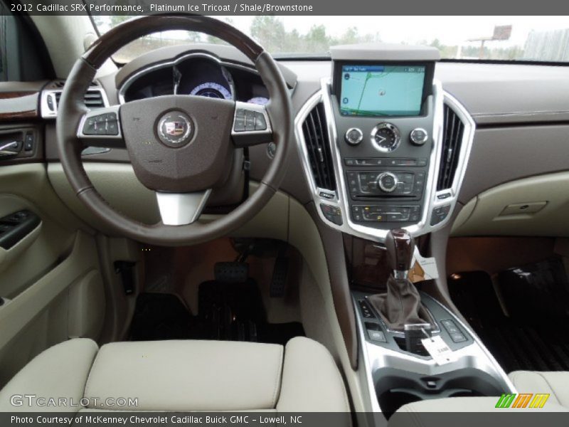 Platinum Ice Tricoat / Shale/Brownstone 2012 Cadillac SRX Performance