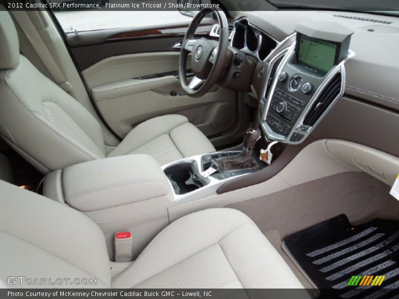 Platinum Ice Tricoat / Shale/Brownstone 2012 Cadillac SRX Performance