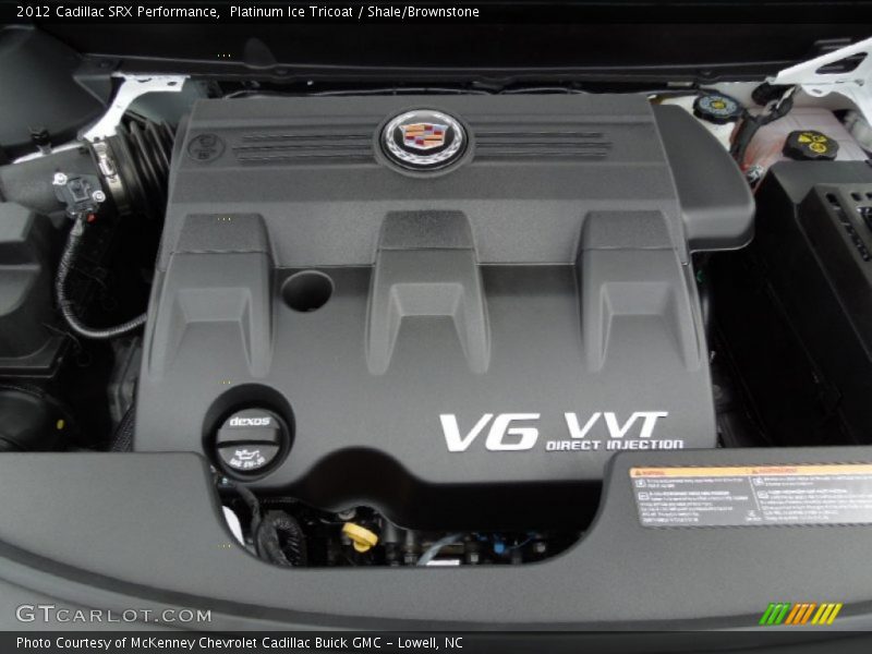 Platinum Ice Tricoat / Shale/Brownstone 2012 Cadillac SRX Performance