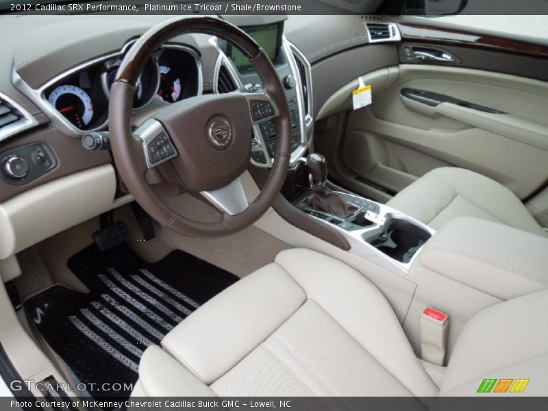Platinum Ice Tricoat / Shale/Brownstone 2012 Cadillac SRX Performance