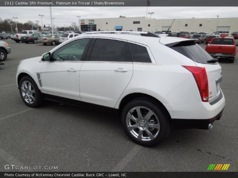 Platinum Ice Tricoat / Shale/Brownstone 2012 Cadillac SRX Premium