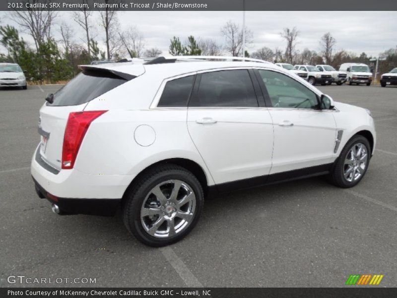 Platinum Ice Tricoat / Shale/Brownstone 2012 Cadillac SRX Premium