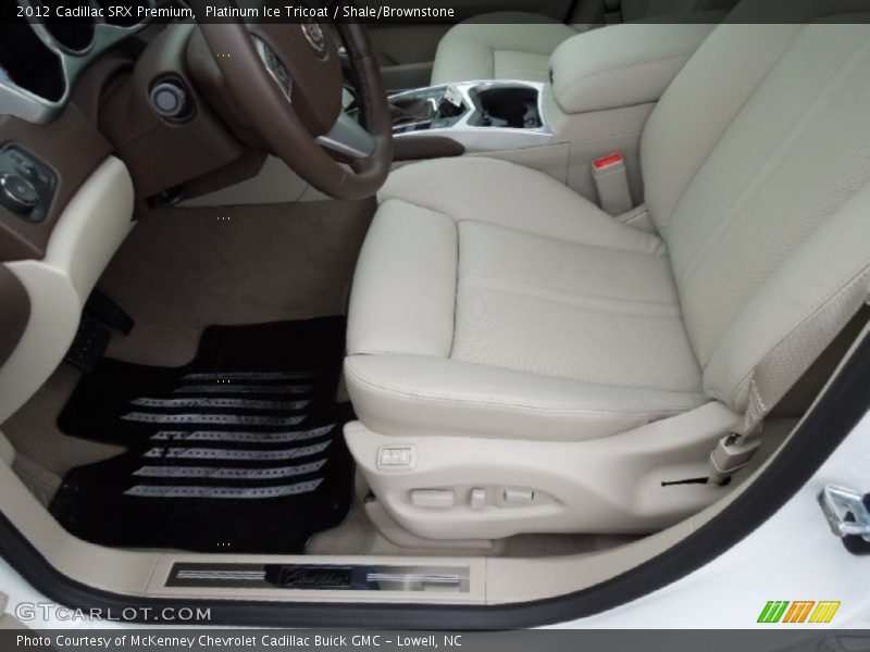 Platinum Ice Tricoat / Shale/Brownstone 2012 Cadillac SRX Premium
