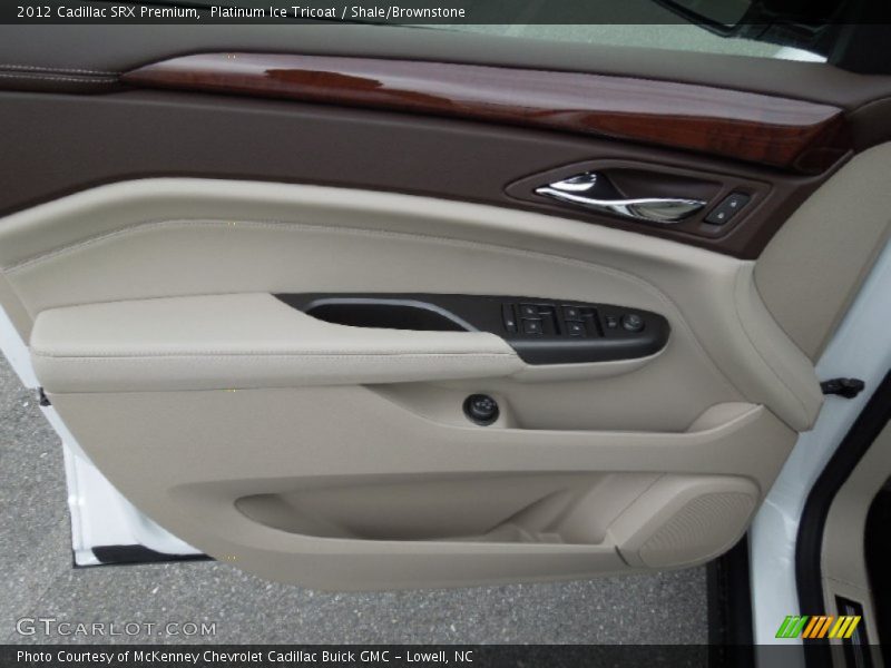 Platinum Ice Tricoat / Shale/Brownstone 2012 Cadillac SRX Premium