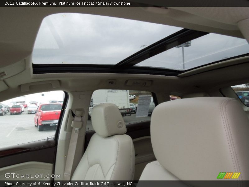 Platinum Ice Tricoat / Shale/Brownstone 2012 Cadillac SRX Premium