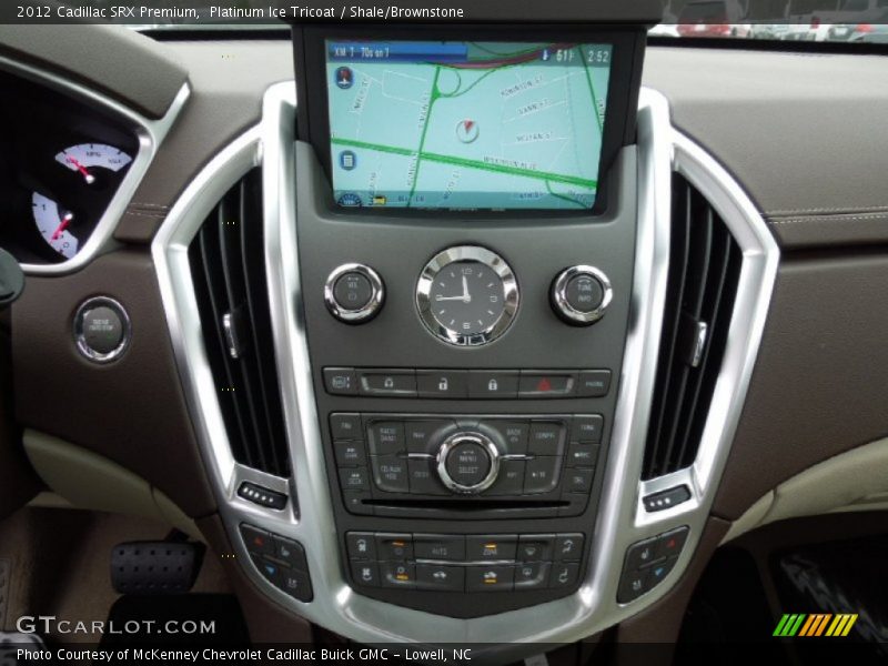 Platinum Ice Tricoat / Shale/Brownstone 2012 Cadillac SRX Premium