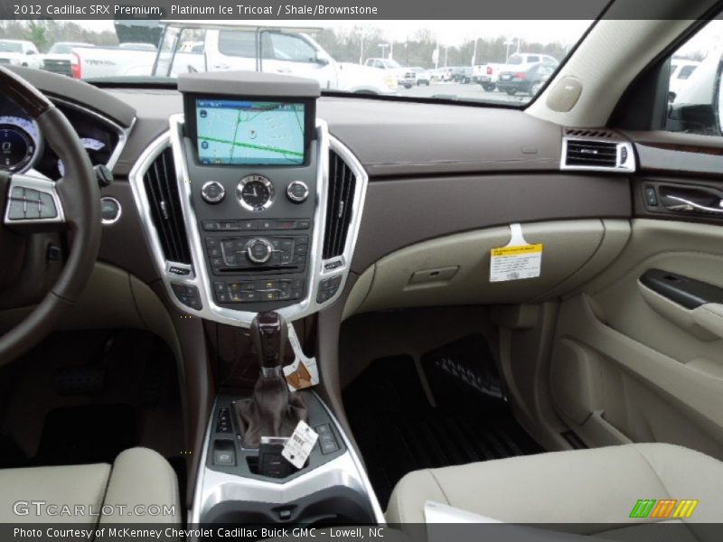 Platinum Ice Tricoat / Shale/Brownstone 2012 Cadillac SRX Premium