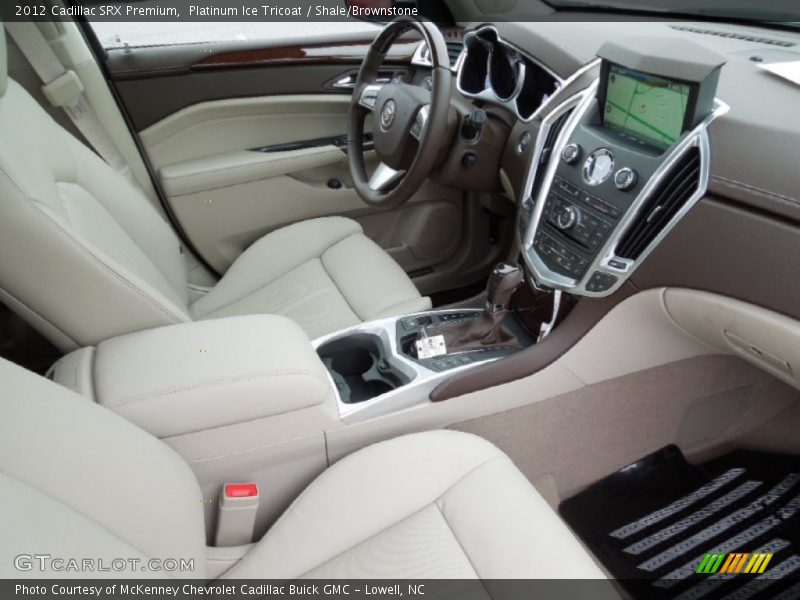 Platinum Ice Tricoat / Shale/Brownstone 2012 Cadillac SRX Premium