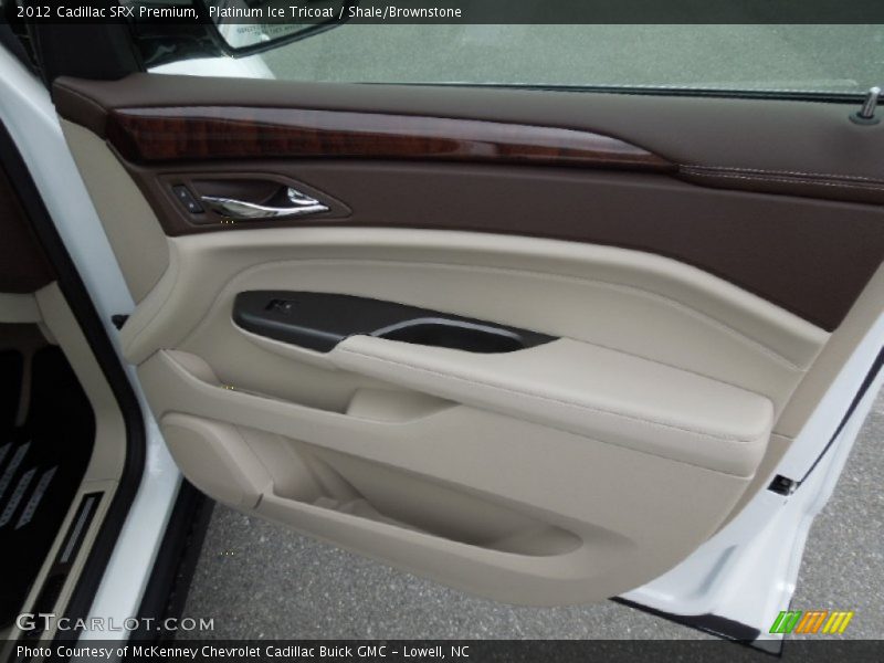 Platinum Ice Tricoat / Shale/Brownstone 2012 Cadillac SRX Premium