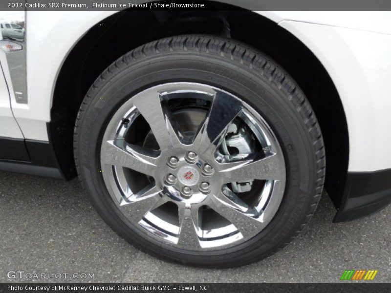 Platinum Ice Tricoat / Shale/Brownstone 2012 Cadillac SRX Premium