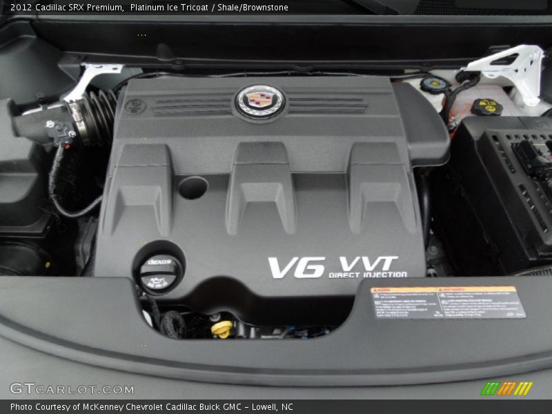 Platinum Ice Tricoat / Shale/Brownstone 2012 Cadillac SRX Premium