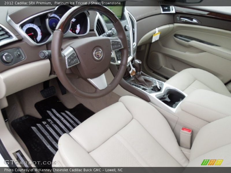 Platinum Ice Tricoat / Shale/Brownstone 2012 Cadillac SRX Premium