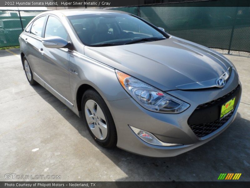 Hyper Silver Metallic / Gray 2012 Hyundai Sonata Hybrid