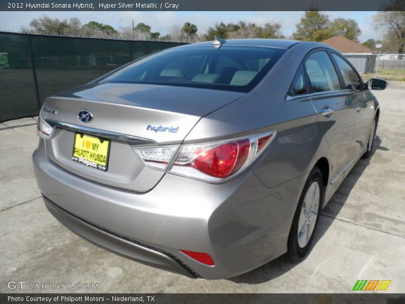 Hyper Silver Metallic / Gray 2012 Hyundai Sonata Hybrid