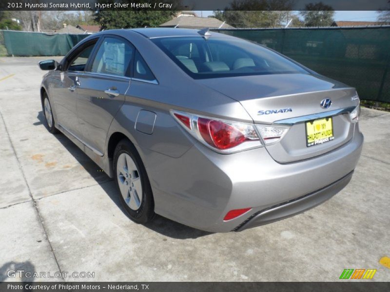 Hyper Silver Metallic / Gray 2012 Hyundai Sonata Hybrid