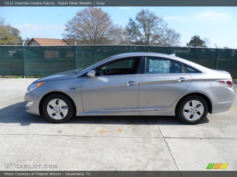 Hyper Silver Metallic / Gray 2012 Hyundai Sonata Hybrid