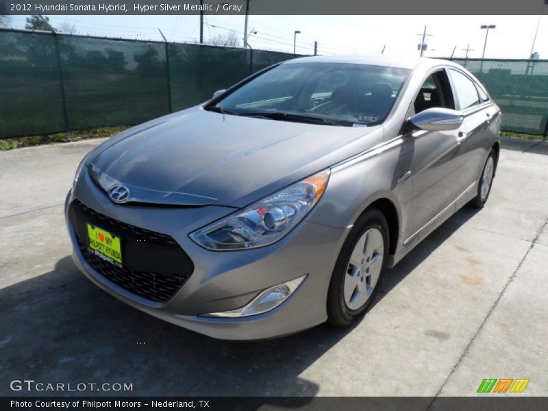 Hyper Silver Metallic / Gray 2012 Hyundai Sonata Hybrid