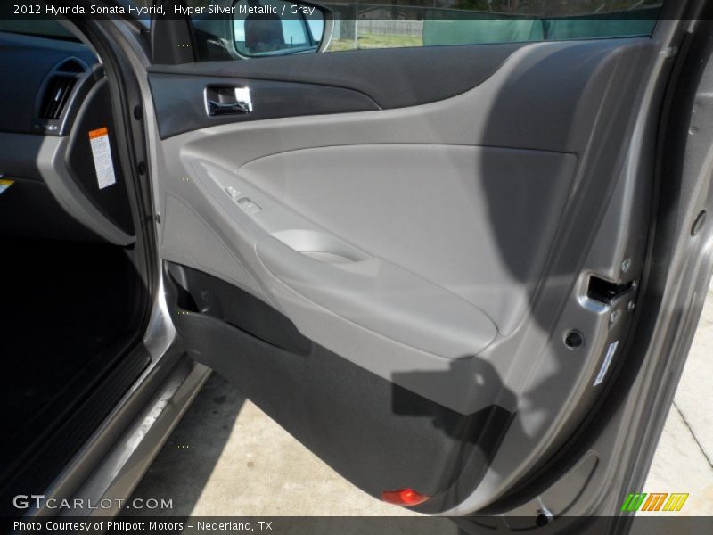 Hyper Silver Metallic / Gray 2012 Hyundai Sonata Hybrid