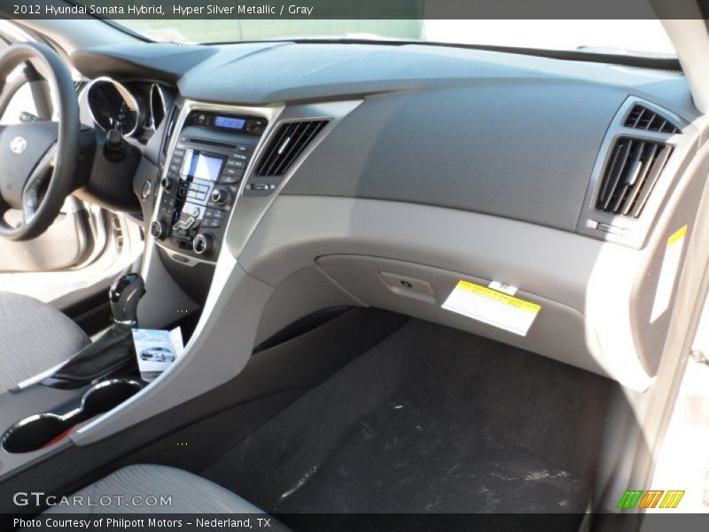 Hyper Silver Metallic / Gray 2012 Hyundai Sonata Hybrid